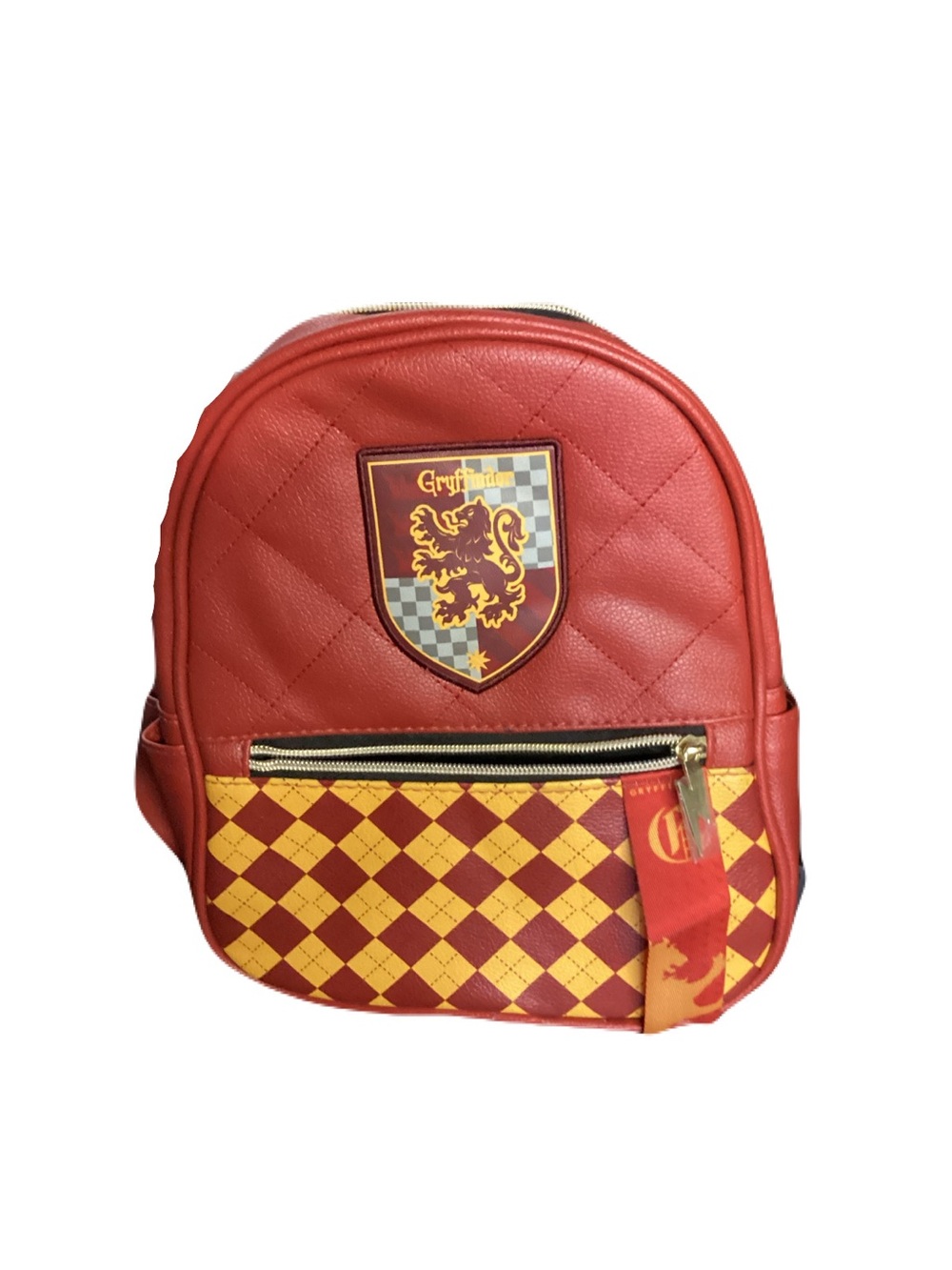 Loungefly Red and Yellow Gryffindor Quilted Mini Backpack